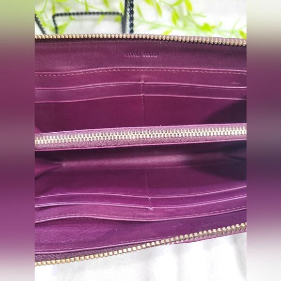 Authentic Miu Miu Leather Long Wallet - Picture 11 of 17